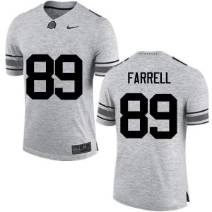 Men's Ohio State Buckeyes #89 Luke Farrell Gray Nike NCAA College Football Jersey Top Quality GTI7744QB